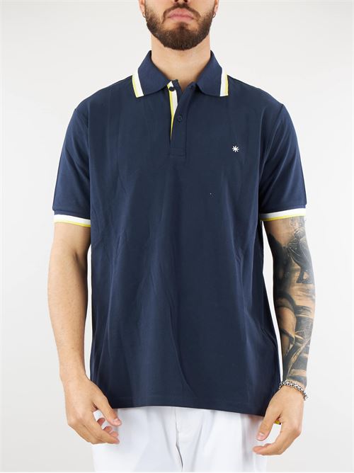 Polo with contrasting profiles Manuel Ritz MANUEL RITZ | Polo shirt | 3632M55024338988